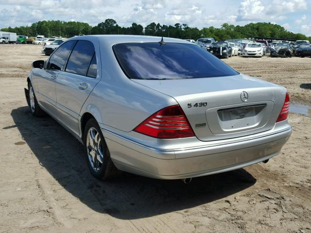WDBNG70J33A340341 - 2003 MERCEDES-BENZ S 430 SILVER photo 3