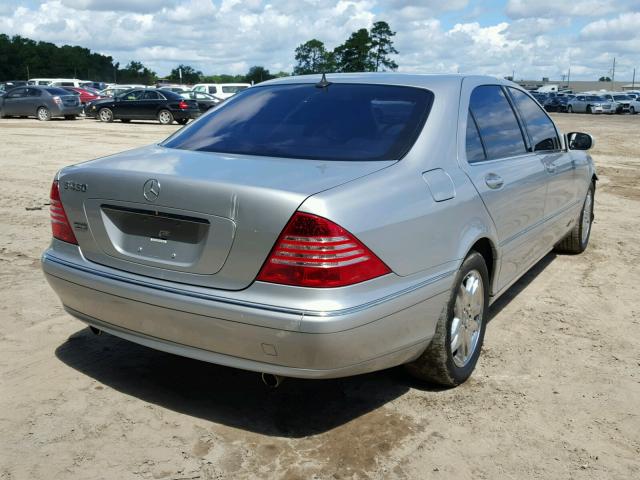 WDBNG70J33A340341 - 2003 MERCEDES-BENZ S 430 SILVER photo 4