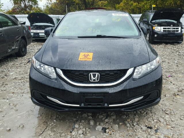 2HGFB2F58DH039201 - 2013 HONDA CIVIC LX BLACK photo 9