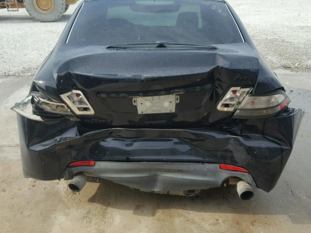 YS3FH41U281101440 - 2008 SAAB 9-3 AERO BLACK photo 9