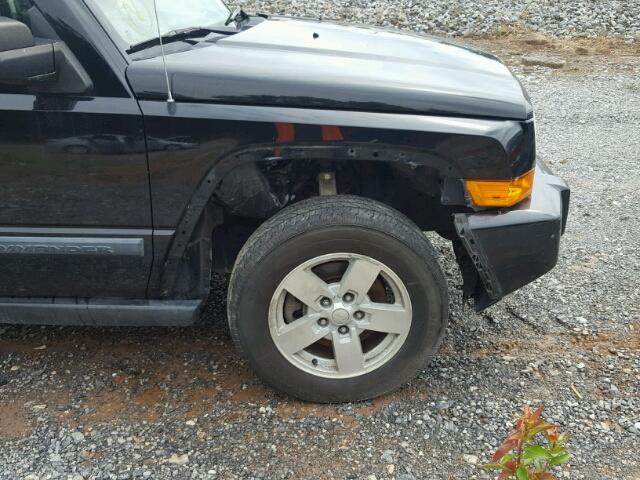 1J8HG48K97C685788 - 2007 JEEP COMMANDER BLACK photo 9