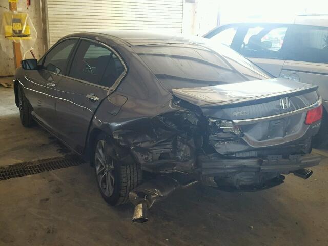 1HGCR2F52EA041511 - 2014 HONDA ACCORD SPO GRAY photo 3