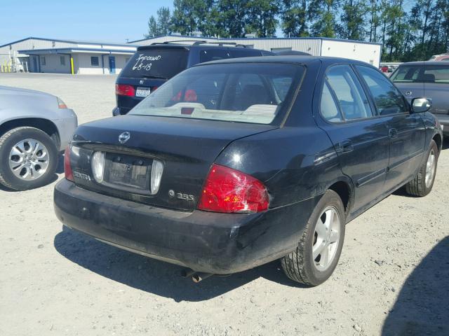 3N1AB51A14L473226 - 2004 NISSAN SENTRA 2.5 BLACK photo 4