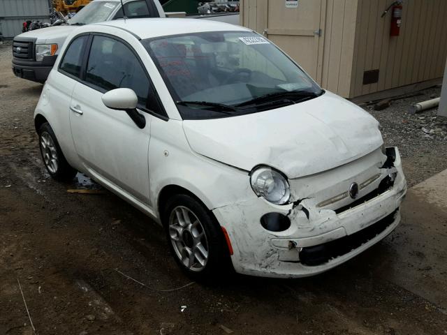 3C3CFFAR7CT124791 - 2012 FIAT 500 POP WHITE photo 1