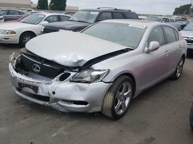 JTHBE96S590045759 - 2009 LEXUS GS 350 SILVER photo 2