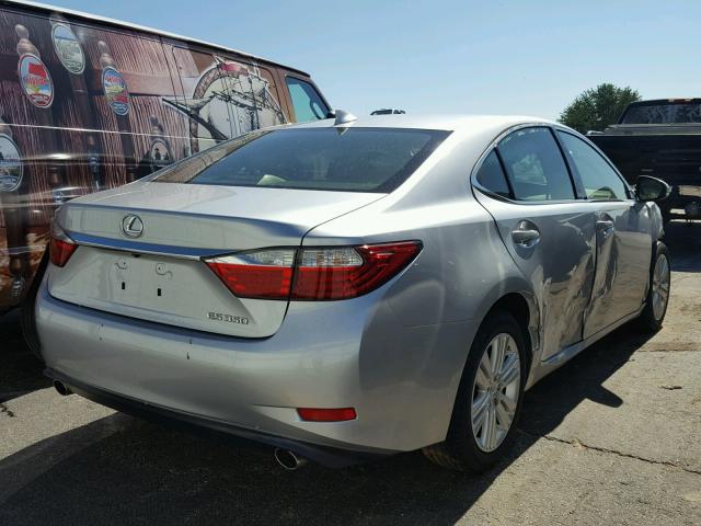 JTHBK1GG0F2185562 - 2015 LEXUS ES SILVER photo 4