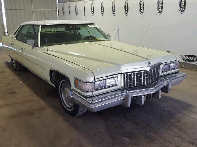 6D49S6E609146 - 1976 CADILLAC DEVILLE YELLOW photo 1