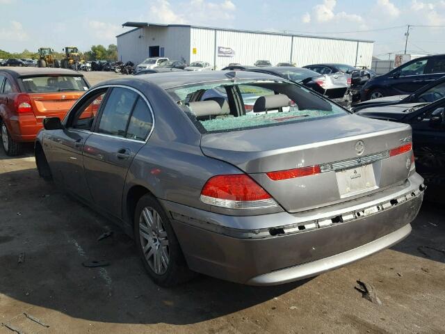 WBAGL63443DP63477 - 2003 BMW 745 I GRAY photo 3