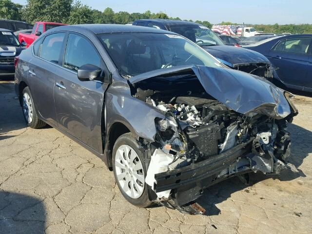 3N1AB7AP4HY324155 - 2017 NISSAN SENTRA GRAY photo 1