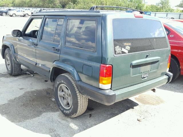 1J4FT68S9WL282666 - 1998 JEEP CHEROKEE S GREEN photo 3