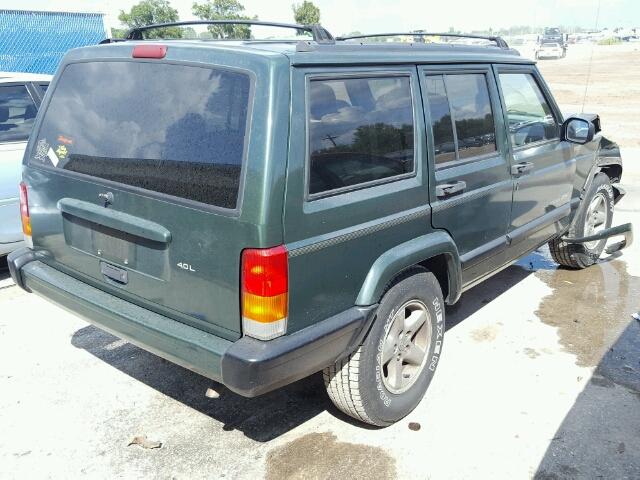 1J4FT68S9WL282666 - 1998 JEEP CHEROKEE S GREEN photo 4