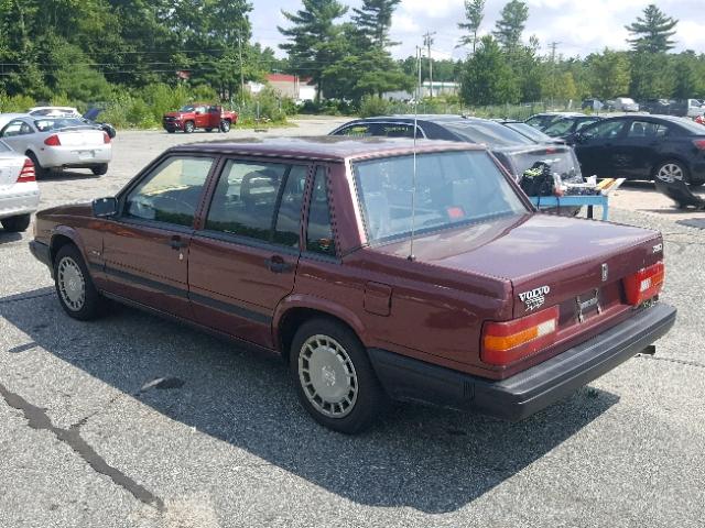 YV1FA8845M2524889 - 1991 VOLVO 740 MAROON photo 3