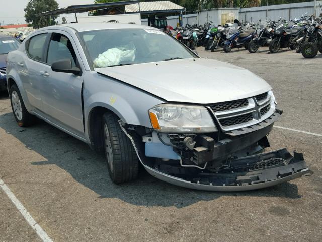 1B3BD4FB4BN563248 - 2011 DODGE AVENGER EX SILVER photo 1