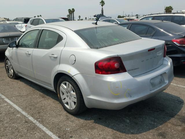 1B3BD4FB4BN563248 - 2011 DODGE AVENGER EX SILVER photo 3