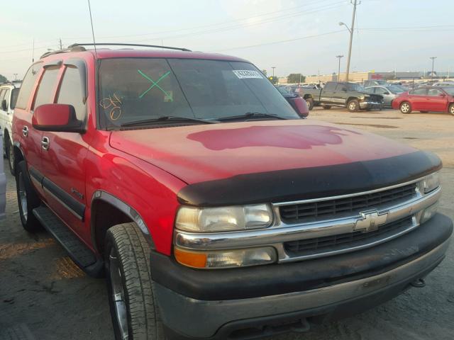 1GNEK13T21J209352 - 2001 CHEVROLET TAHOE K150 RED photo 1