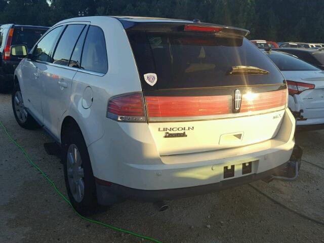 2LMDU68CX7BJ09470 - 2007 LINCOLN MKX WHITE photo 3