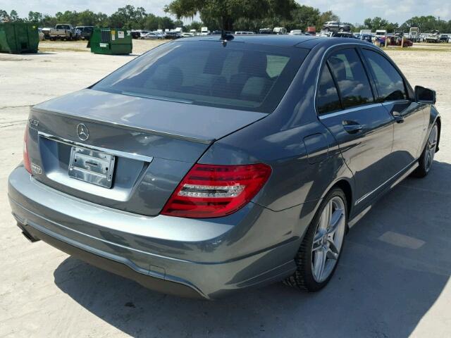 WDDGF4HB9CR200441 - 2012 MERCEDES-BENZ C 250 BLUE photo 4