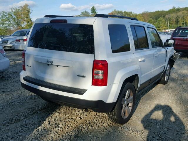 1C4NJRFBXFD425811 - 2015 JEEP PATRIOT LA WHITE photo 4