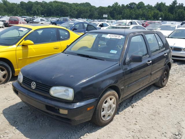 3VWFA81H0XM200312 - 1999 VOLKSWAGEN GOLF GL BLACK photo 2