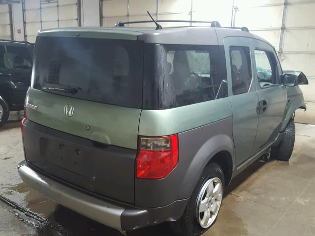 5J6YH28563L045013 - 2003 HONDA ELEMENT EX GREEN photo 4