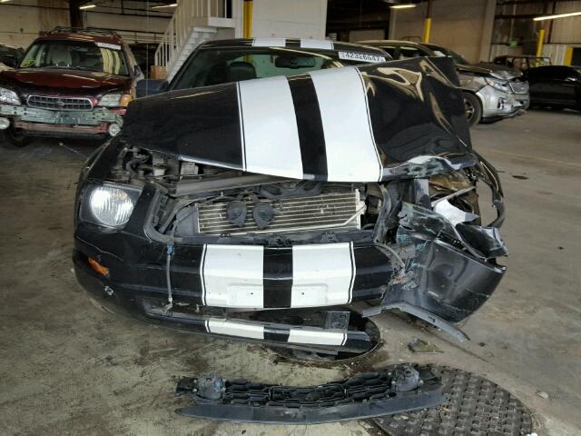 1ZVHT80N675355432 - 2007 FORD MUSTANG BLACK photo 7