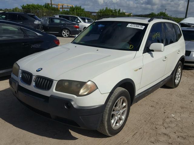 WBXPA73464WC36261 - 2004 BMW X3 2.5I WHITE photo 2