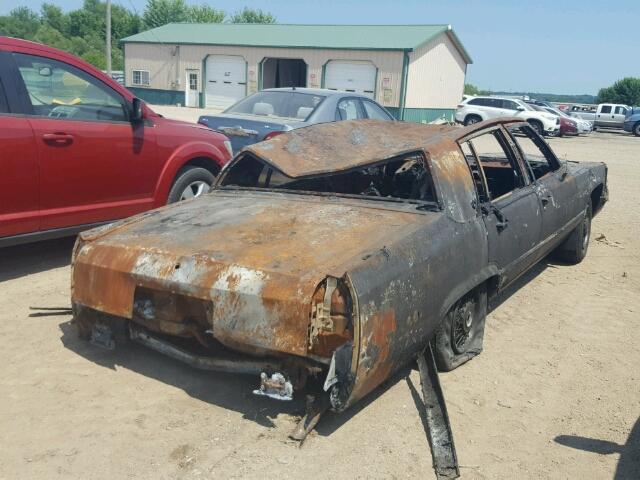 1G6DW54E9MR725927 - 1991 CADILLAC BROUGHAM BURN photo 4