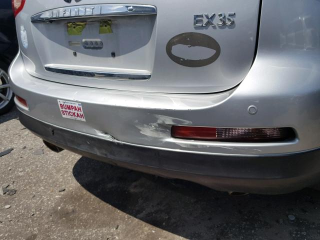 JNKAJ09E88M300985 - 2008 INFINITI EX35 BASE SILVER photo 9