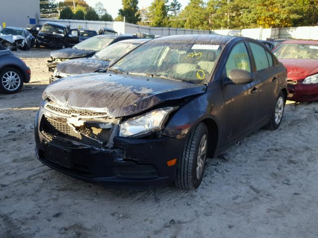 1G1PA5SG6E7155677 - 2014 CHEVROLET CRUZE BLUE photo 2