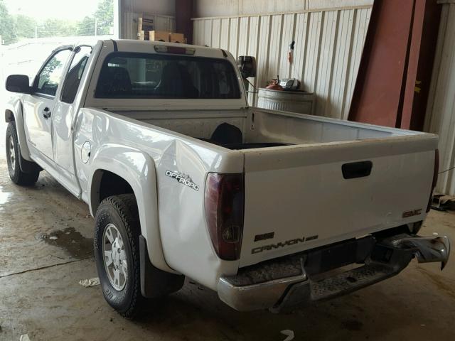 1GTDS196448142092 - 2004 GMC CANYON WHITE photo 3