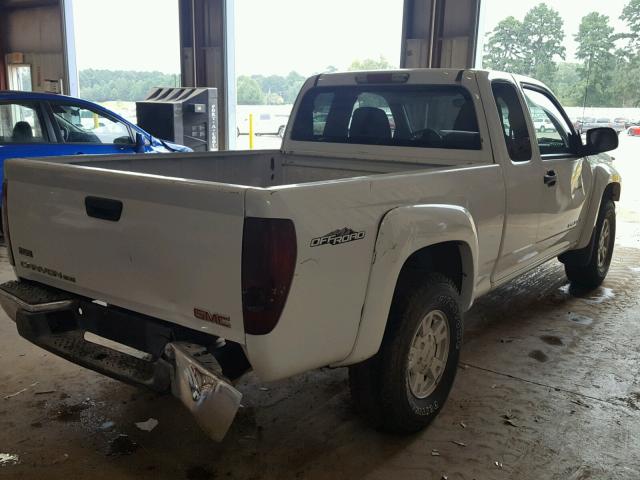 1GTDS196448142092 - 2004 GMC CANYON WHITE photo 4