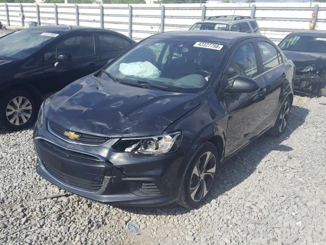 1G1JF5SB9H4141239 - 2017 CHEVROLET SONIC PREM GRAY photo 2