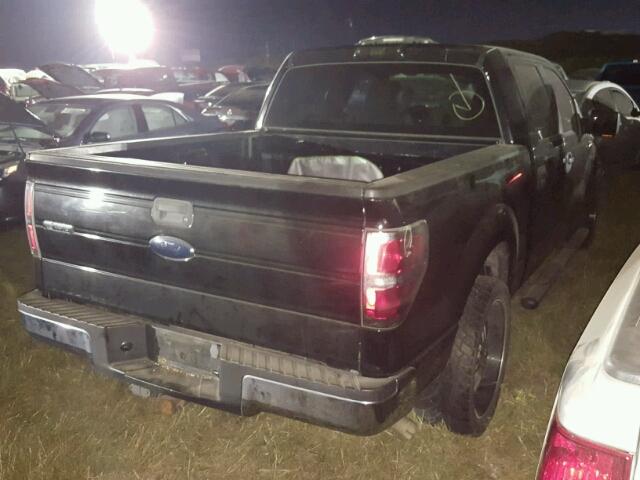 1FTRW12819FA41570 - 2009 FORD F150 SUPER BLACK photo 4