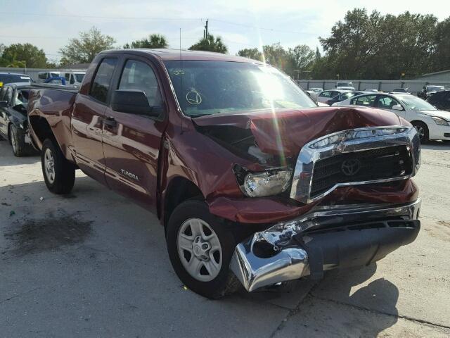 5TFBT54149X014939 - 2009 TOYOTA TUNDRA DOU MAROON photo 1