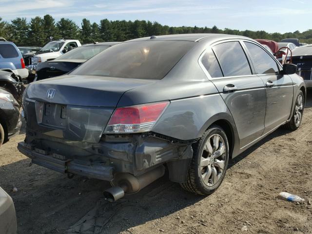 1HGCP2F83AA110619 - 2010 HONDA ACCORD EXL GRAY photo 4