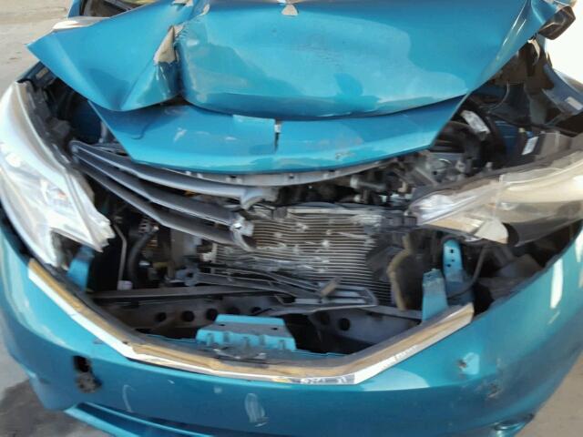 3N1CE2CPXEL425919 - 2014 NISSAN VERSA NOTE TEAL photo 7