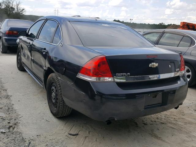 2G1WS57M691280365 - 2009 CHEVROLET IMPALA POL BLACK photo 3