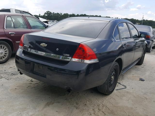 2G1WS57M691280365 - 2009 CHEVROLET IMPALA POL BLACK photo 4