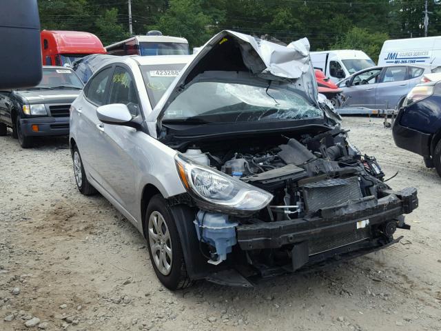 KMHCT4AE6EU774139 - 2014 HYUNDAI ACCENT SILVER photo 1