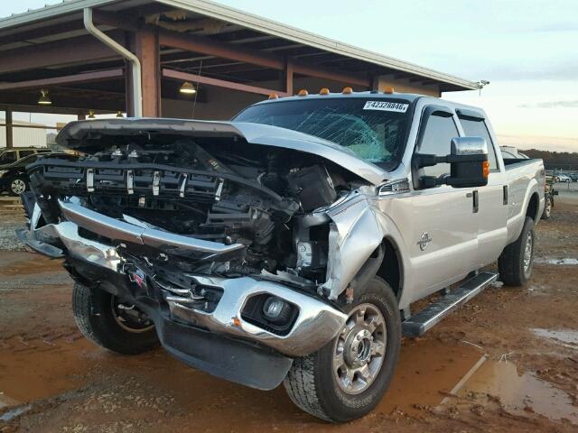 1FT8W3BT7GED37417 - 2016 FORD F350 SUPER SILVER photo 2
