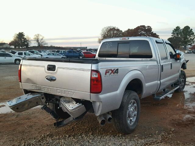 1FT8W3BT7GED37417 - 2016 FORD F350 SUPER SILVER photo 4
