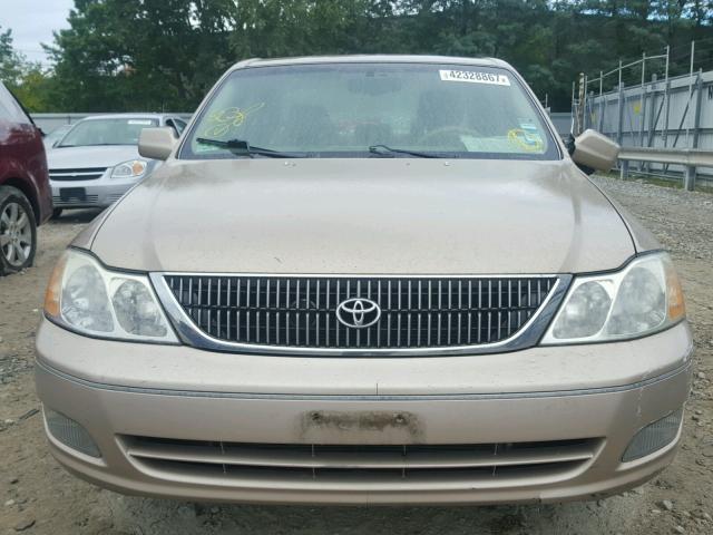 4T1BF28B61U149348 - 2001 TOYOTA AVALON XL BEIGE photo 9