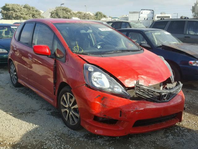 JHMGE8H53DC020650 - 2013 HONDA FIT SPORT RED photo 1