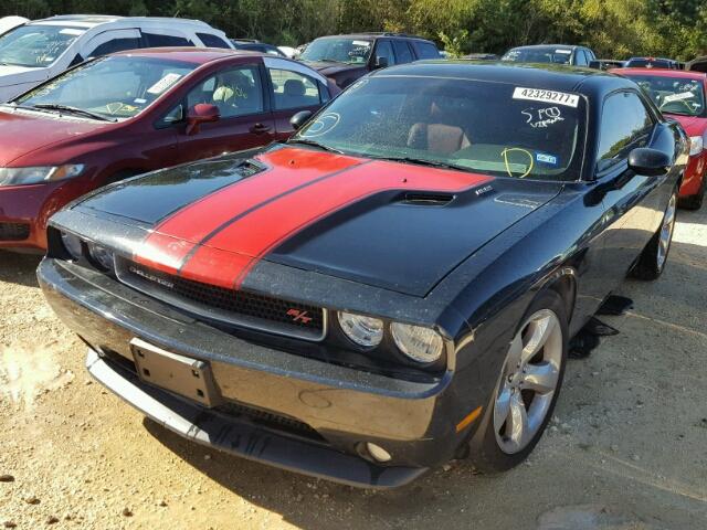 2C3CDYBTXEH278922 - 2014 DODGE CHALLENGER BLACK photo 2