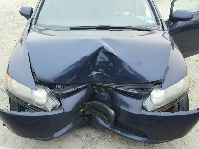 1HGFA16518L026070 - 2008 HONDA CIVIC LX BLUE photo 7