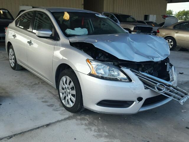 3N1AB7APXEY251207 - 2014 NISSAN SENTRA S/S SILVER photo 1