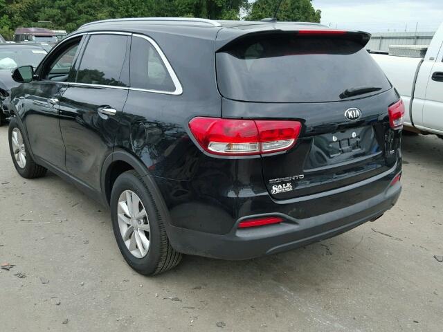 5XYPG4A37HG273789 - 2017 KIA SORENTO LX BLACK photo 3