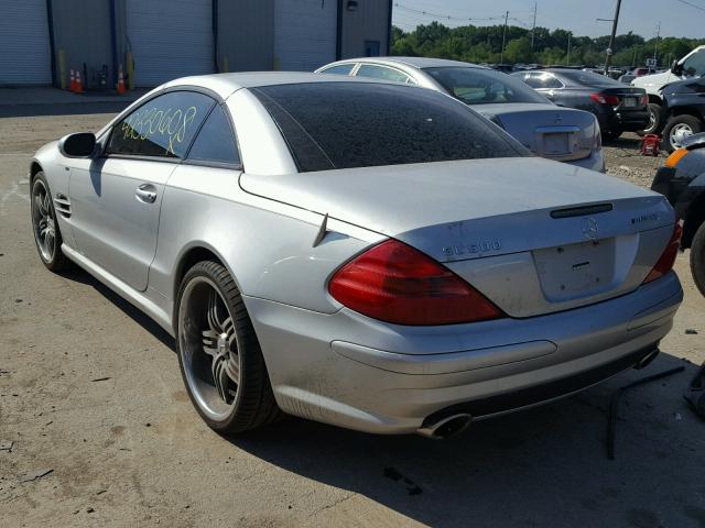 WDBSK75F93F033345 - 2003 MERCEDES-BENZ SL 500R SILVER photo 3