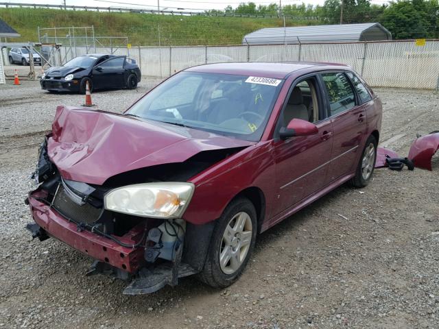 1G1ZT61876F161661 - 2006 CHEVROLET MALIBU MAX RED photo 2