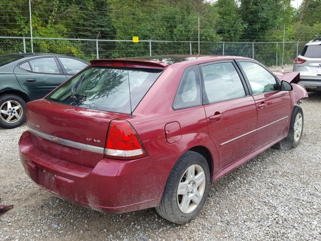 1G1ZT61876F161661 - 2006 CHEVROLET MALIBU MAX RED photo 4
